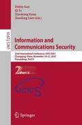 Gao / Liao / Li |  Information and Communications Security | Buch |  Sack Fachmedien