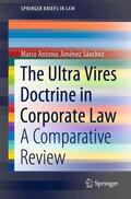 Jiménez Sánchez |  The Ultra Vires Doctrine in Corporate Law | Buch |  Sack Fachmedien