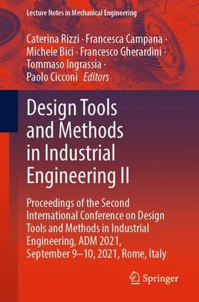 Rizzi / Campana / Cicconi |  Design Tools and Methods in Industrial Engineering II | Buch |  Sack Fachmedien