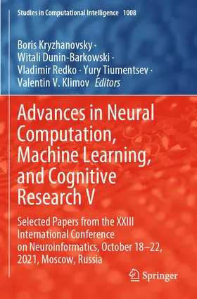Kryzhanovsky / Dunin-Barkowski / Klimov |  Advances in Neural Computation, Machine Learning, and Cognitive Research V | Buch |  Sack Fachmedien