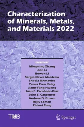 Zhang / Brown / Li |  Characterization of Minerals, Metals, and Materials 2022 | Buch |  Sack Fachmedien