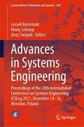 Borzemski / Swiatek / Selvaraj |  Advances in Systems Engineering | Buch |  Sack Fachmedien