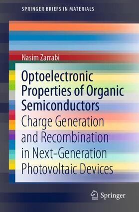 Zarrabi |  Optoelectronic Properties of Organic Semiconductors | Buch |  Sack Fachmedien