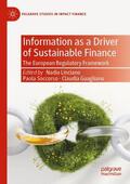 Linciano / Guagliano / Soccorso |  Information as a Driver of Sustainable Finance | Buch |  Sack Fachmedien