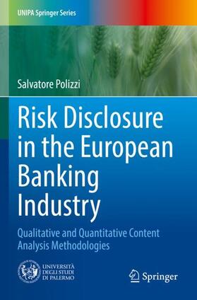 Polizzi | Risk Disclosure in the European Banking Industry | Buch | 978-3-030-93969-4 | sack.de