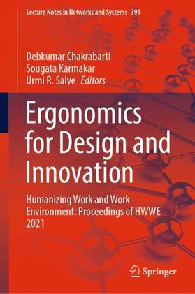 Chakrabarti / Salve / Karmakar | Ergonomics for Design and Innovation | Buch | 978-3-030-94276-2 | sack.de