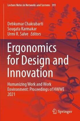 Chakrabarti / Salve / Karmakar | Ergonomics for Design and Innovation | Buch | 978-3-030-94279-3 | sack.de