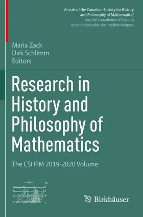 Schlimm / Zack |  Research in History and Philosophy of Mathematics | Buch |  Sack Fachmedien