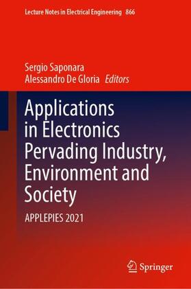 De Gloria / Saponara |  Applications in Electronics Pervading Industry, Environment and Society | Buch |  Sack Fachmedien