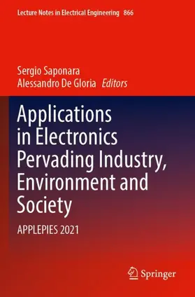 De Gloria / Saponara |  Applications in Electronics Pervading Industry, Environment and Society | Buch |  Sack Fachmedien