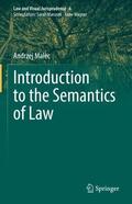 Malec |  Introduction to the Semantics of Law | Buch |  Sack Fachmedien