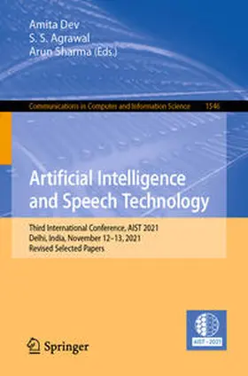 Dev / Agrawal / Sharma |  Artificial Intelligence and Speech Technology | eBook | Sack Fachmedien