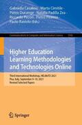 Casalino / Cimitile / Ducange |  Higher Education Learning Methodologies and Technologies Online | Buch |  Sack Fachmedien