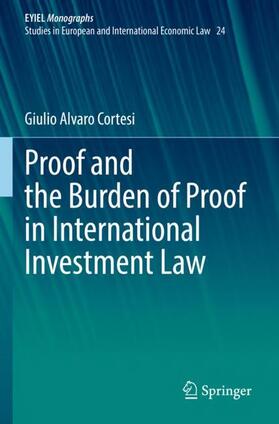 Cortesi |  Proof and the Burden of Proof in International Investment Law | Buch |  Sack Fachmedien