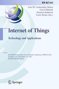 Camarinha-Matos / Strous / Heijenk |  Internet of Things. Technology and Applications | Buch |  Sack Fachmedien