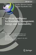Kayakutlu / Mercier-Laurent |  Artificial Intelligence for Knowledge Management, Energy, and Sustainability | Buch |  Sack Fachmedien