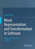 Pazel |  Music Representation and Transformation in Software | Buch |  Sack Fachmedien