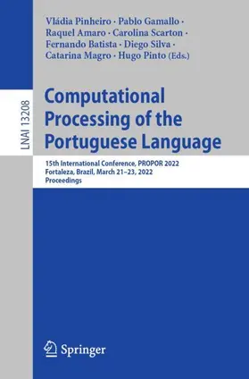 Pinheiro / Gamallo / Amaro |  Computational Processing of the Portuguese Language | Buch |  Sack Fachmedien