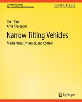 Khajepour / Tang |  Narrow Tilting Vehicles | Buch |  Sack Fachmedien