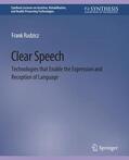 Rudzicz |  Clear Speech | Buch |  Sack Fachmedien