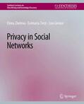 Zheleva / Getoor / Terzi |  Privacy in Social Networks | Buch |  Sack Fachmedien
