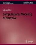 Mani |  Computational Modeling of Narrative | Buch |  Sack Fachmedien