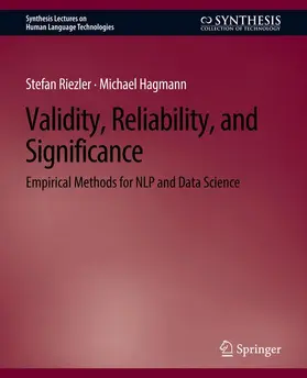 Riezler / Hagmann | Validity, Reliability, and Significance | Buch | 978-3-031-01055-2 | www.sack.de