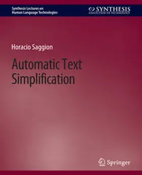 Saggion |  Automatic Text Simplification | eBook | Sack Fachmedien
