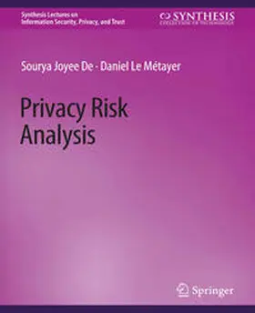 Joyee De / Métayer |  Privacy Risk Analysis | eBook | Sack Fachmedien