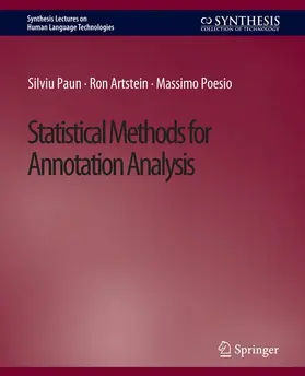 Paun / Poesio / Artstein |  Statistical Methods for Annotation Analysis | Buch |  Sack Fachmedien