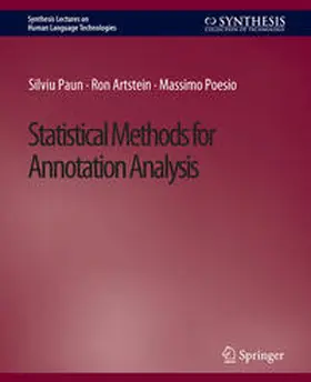 Paun / Artstein / Poesio |  Statistical Methods for Annotation Analysis | eBook | Sack Fachmedien