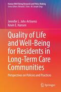 Hansen / Johs-Artisensi |  Quality of Life and Well-Being for Residents in Long-Term Care Communities | Buch |  Sack Fachmedien