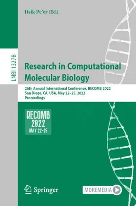 Pe'er |  Research in Computational Molecular Biology | Buch |  Sack Fachmedien