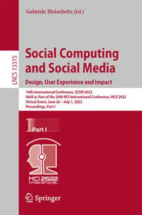 Meiselwitz |  Social Computing and Social Media: Design, User Experience and Impact | eBook | Sack Fachmedien