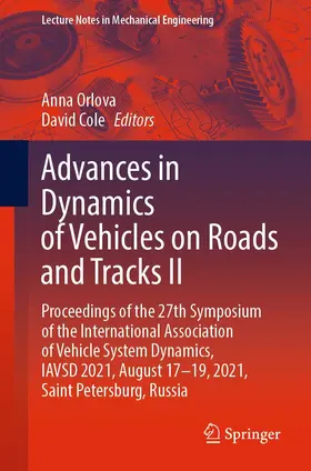 Orlova / Cole | Advances in Dynamics of Vehicles on Roads and Tracks II | E-Book | www.sack.de