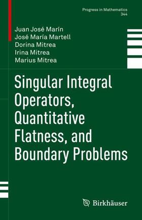 Marín / Martell / Mitrea | Singular Integral Operators, Quantitative Flatness, and Boundary Problems | Buch | 978-3-031-08233-7 | sack.de