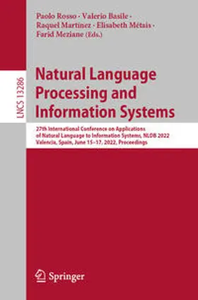 Rosso / Basile / Martínez |  Natural Language Processing and Information Systems | eBook | Sack Fachmedien