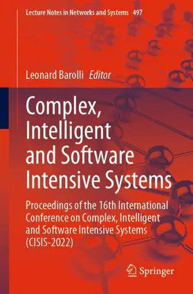 Barolli |  Complex, Intelligent and Software Intensive Systems | Buch |  Sack Fachmedien