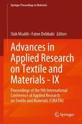 Debbabi / Msahli |  Advances in Applied Research on Textile and Materials - IX | Buch |  Sack Fachmedien