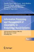 Ciucci / Couso / Medina |  Information Processing and Management of Uncertainty in Knowledge-Based Systems | Buch |  Sack Fachmedien