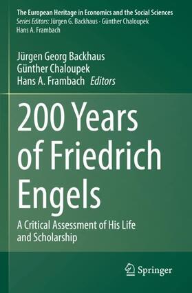 Backhaus / Frambach / Chaloupek |  200 Years of Friedrich Engels | Buch |  Sack Fachmedien