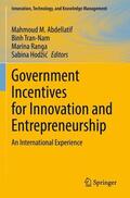 Abdellatif / Hodžic / Tran-Nam |  Government Incentives for Innovation and Entrepreneurship | Buch |  Sack Fachmedien