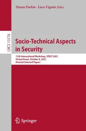 Parkin / Viganò |  Socio-Technical Aspects in Security | Buch |  Sack Fachmedien