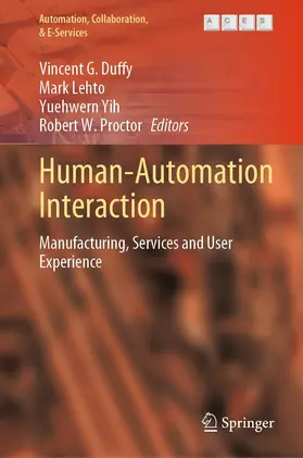Duffy / Lehto / Yih | Human-Automation Interaction | E-Book | www.sack.de