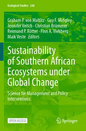 von Maltitz / Midgley / Veitch |  Sustainability of Southern African Ecosystems under Global Change | Buch |  Sack Fachmedien