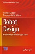 Laribi / Carbone |  Robot Design | Buch |  Sack Fachmedien