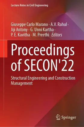 Marano / Rahul / Preethi |  Proceedings of SECON'22 | Buch |  Sack Fachmedien