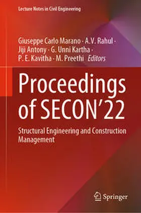 Marano / Rahul / Antony | Proceedings of SECON'22 | E-Book | sack.de