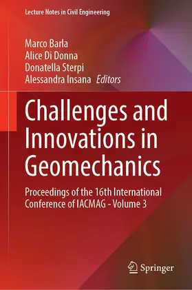 Barla / Insana / Di Donna |  Challenges and Innovations in Geomechanics | Buch |  Sack Fachmedien