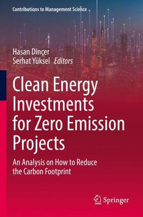 Yüksel / Dinçer |  Clean Energy Investments for Zero Emission Projects | Buch |  Sack Fachmedien